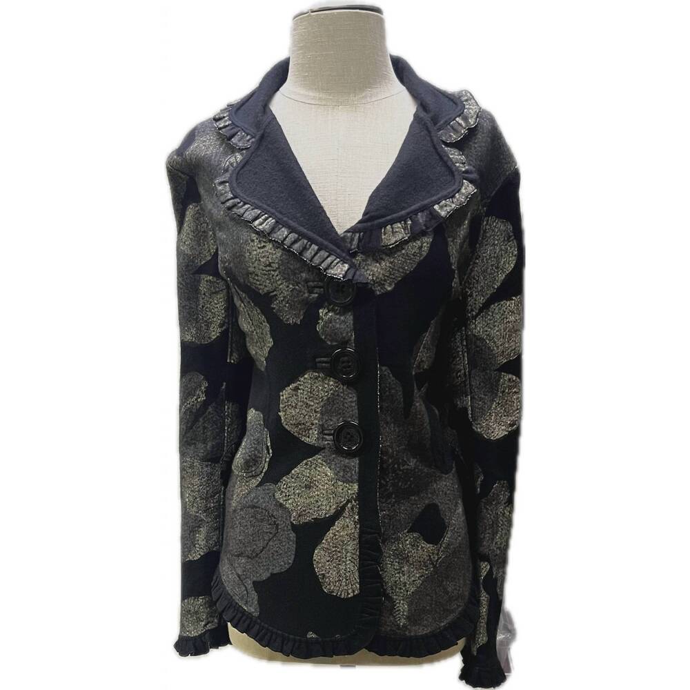 NEW AN REN floral jacket in 7223oliv